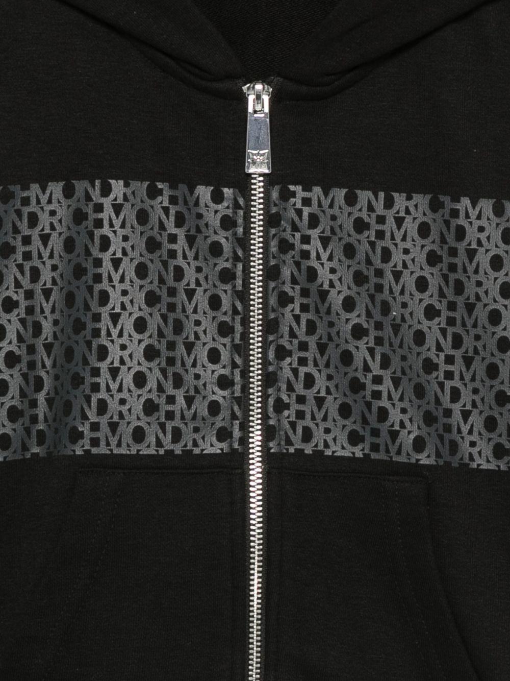 Felpa per bambino John Richmond Junior nero con zip - Rubino Kids