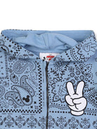 Felpa per bambino Marc Jacobs Kids x Disney Mickey Mouse blu con stampa paisley - Rubino Kids
