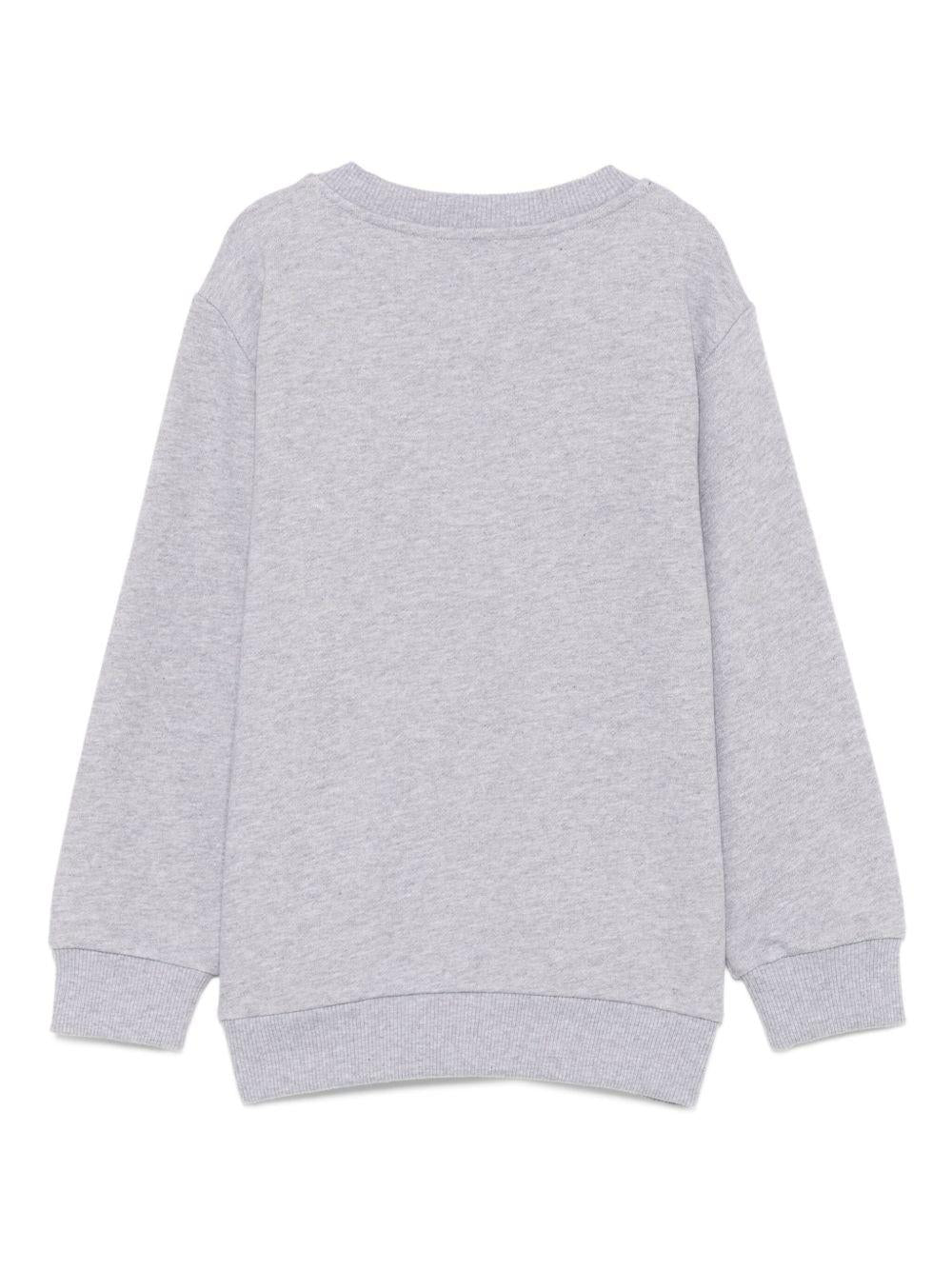 Felpa per bambino Missoni Kids grigio con logo ricamato - Rubino Kids