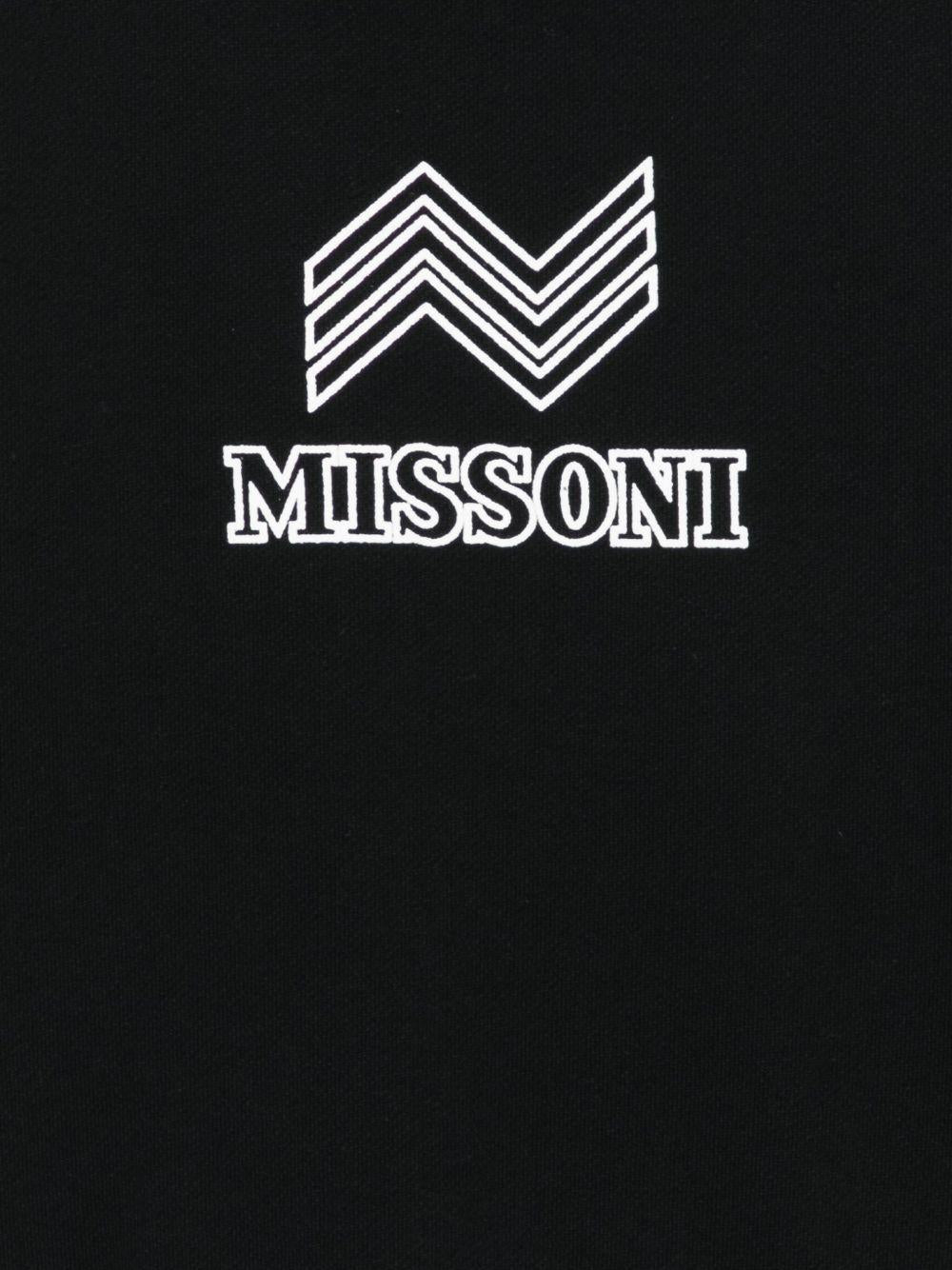 Felpa per bambino Missoni Kids nero con logo ricamato - Rubino Kids
