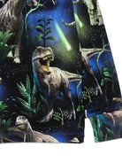 Felpa per bambino Molo blu con stampa dinosauro - Rubino Kids