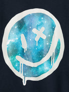 Felpa per bambino Molo blu con stampa faccina - Rubino Kids