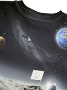 Felpa per bambino Molo grigia con stampa grafica all - over - Rubino Kids