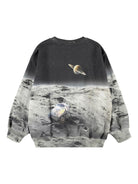 Felpa per bambino Molo grigia con stampa grafica all - over - Rubino Kids