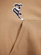 Felpa per bambino Molo marrone con stampa e cappuccio - Rubino Kids