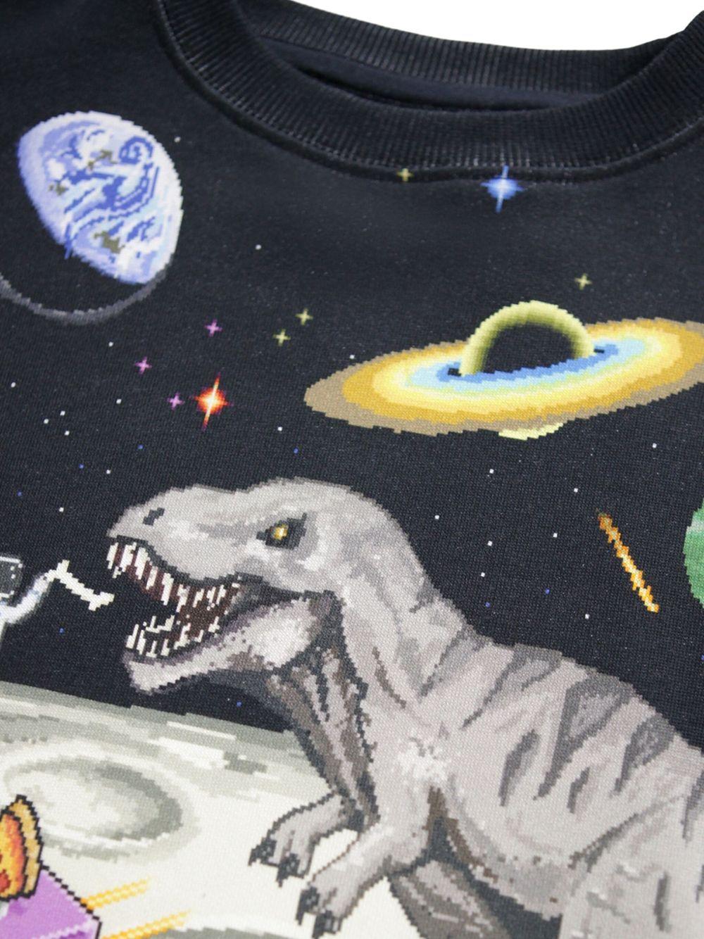 Felpa per bambino Molo multicolore con stampa grafica all - over - Rubino Kids