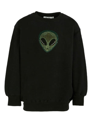 Black Molo Children's Sweatshirt with Alien Head