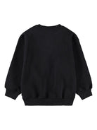 Felpa per bambino Molo nero con stampa smile - Rubino Kids