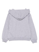 Felpa per bambino Moschino Kids grigio con stampa Teddy e cappuccio - Rubino Kids