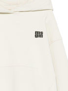 Felpa per bambino MSGM Kids bianca con stampa del logo - Rubino Kids