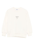 Felpa per bambino MSGM Kids bianco con stampa logo sul davanti - Rubino Kids