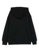 Felpa per bambino MSGM Kids nera con cappuccio - Rubino Kids