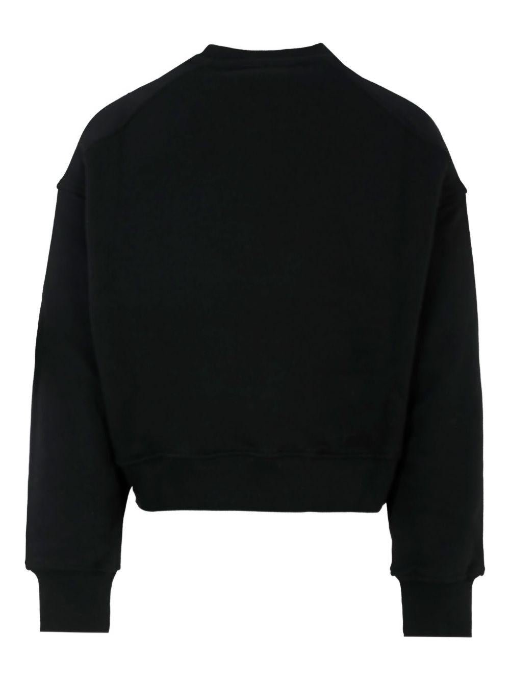 Felpa per bambino MSGM Kids nero con logo decorato - Rubino Kids