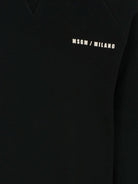 Felpa per bambino MSGM Kids nero con stampa logo - Rubino Kids