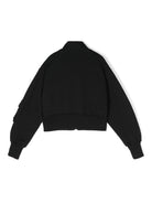 Felpa per bambino MSGM Kids nero modello cargo con ricamo logo<BR/> - Rubino Kids