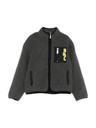 Felpa per bambino Off - White Kids grigia con dettaglio logo - Rubino Kids