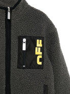 Felpa per bambino Off - White Kids grigia con dettaglio logo - Rubino Kids