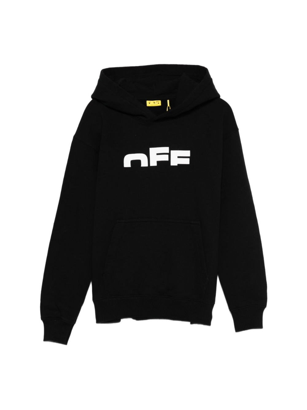 Felpa per bambino Off - White Kids nera con logo frontale - Rubino Kids