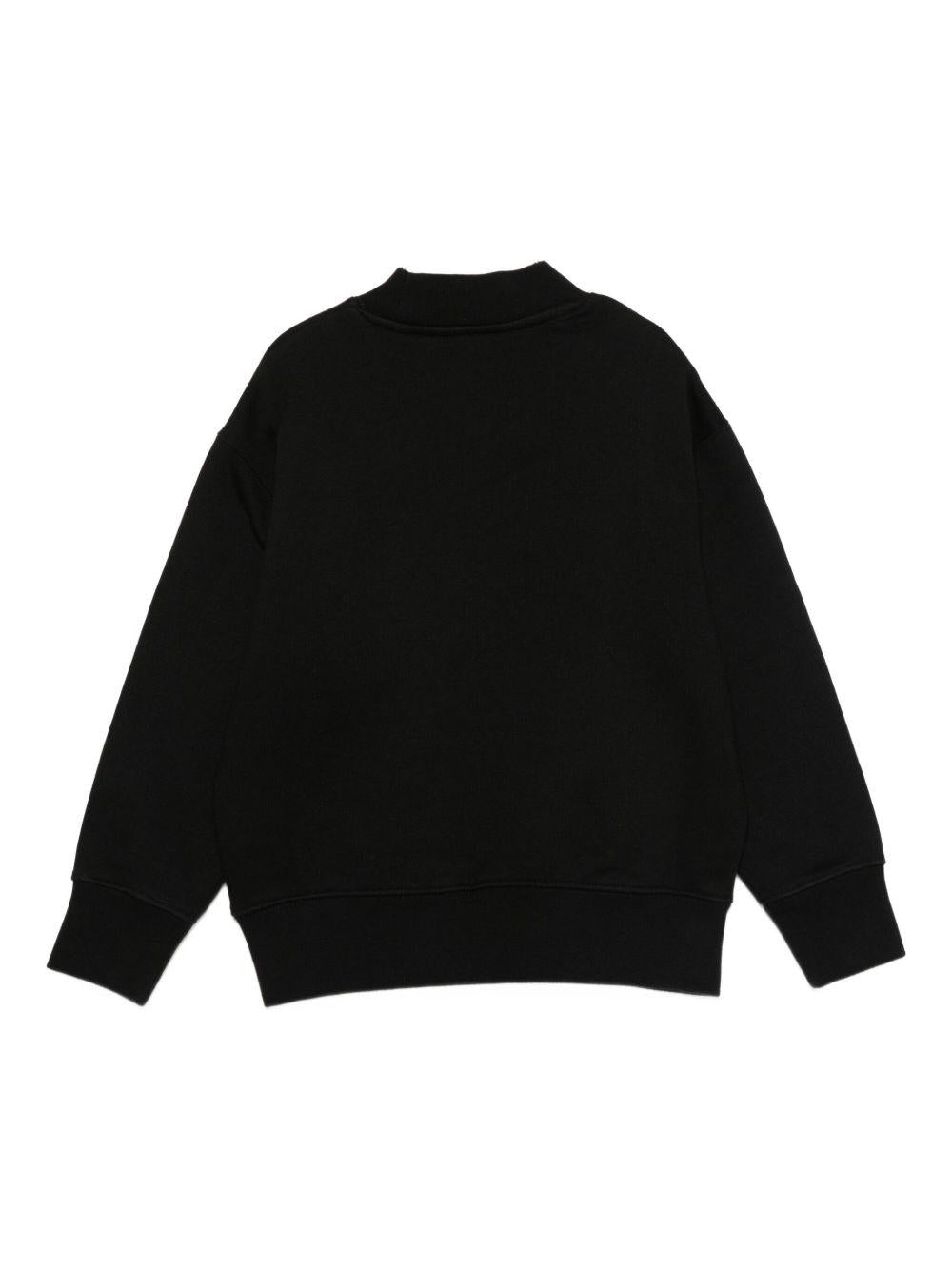 Felpa per bambino Palm Angels Kids nero con stampa logo - Rubino Kids