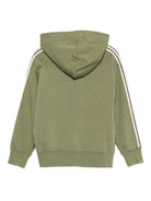 Felpa per bambino Palm Angels Kids verde con dettaglio logo - Rubino Kids