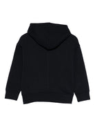 Felpa per bambino Paolo Pecora Kids blu con cappuccio e logo - Rubino Kids