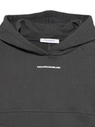 Felpa per bambino Paolo Pecora Kids grigio con cappuccio e logo - Rubino Kids