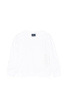 Felpa per bambino Paul & Shark Kids bianca con logo sul davanti - Rubino Kids