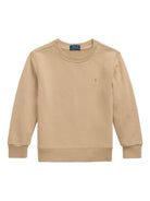 Felpa per bambino POLO RALPH LAUREN KIDS beige con ricamo Polo Pony - Rubino Kids