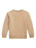 Felpa per bambino POLO RALPH LAUREN KIDS beige con ricamo Polo Pony - Rubino Kids