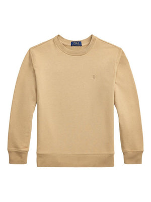 POLO RALPH LAUREN KIDS beige Polo Pony sweatshirt for boys