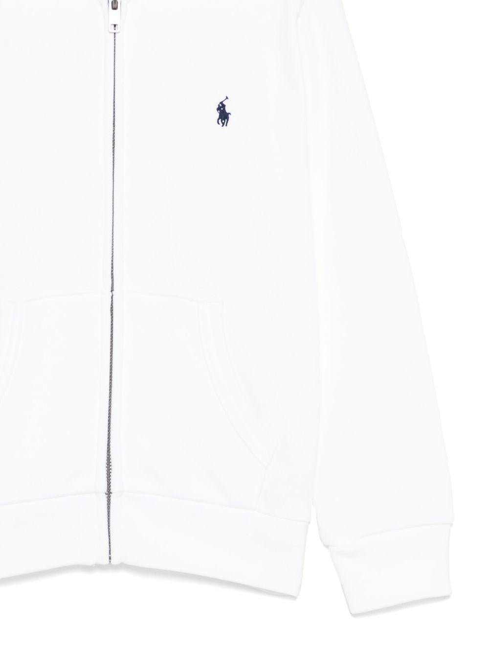 Felpa per bambino Polo Ralph Lauren Kids bianca con motivo Polo Pony - Rubino Kids