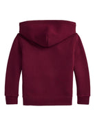 Felpa per bambino Polo Ralph Lauren Kids rosso con cappuccio - Rubino Kids