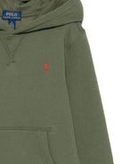 Felpa per bambino Polo Ralph Lauren Kids verde con logo Polo Pony - Rubino Kids