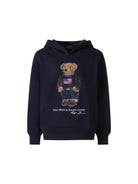 Felpa per bambino Ralph Lauren Kids blu scuro con stampa grafica sul davanti<BR/> - Rubino Kids