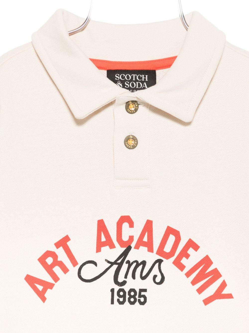 Felpa per bambino Scotch & Soda Kids beige con logo sul davanti - Rubino Kids