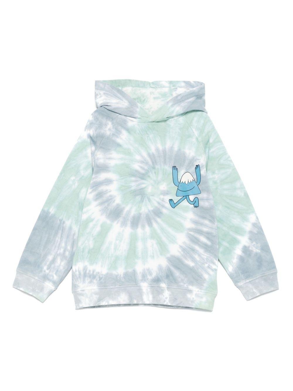 Felpa per bambino Stella McCartney Kids azzurro con stampa psichedelica - Rubino Kids