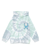 Felpa per bambino Stella McCartney Kids azzurro con stampa psichedelica - Rubino Kids