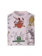 Felpa per bambino Stella McCartney Kids bianca con stampa grafica - Rubino Kids