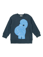 Felpa per bambino Stella McCartney Kids blu con stampa mostro - Rubino Kids