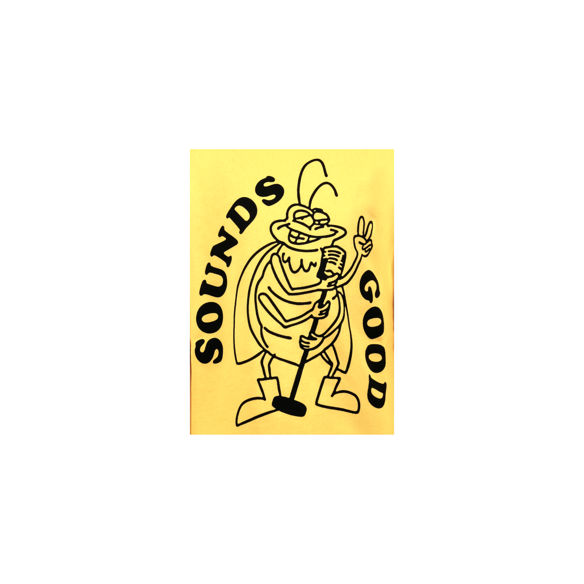 Felpa per bambino Stella McCartney Kids gialla con stampa bug sul davanti - Rubino Kids