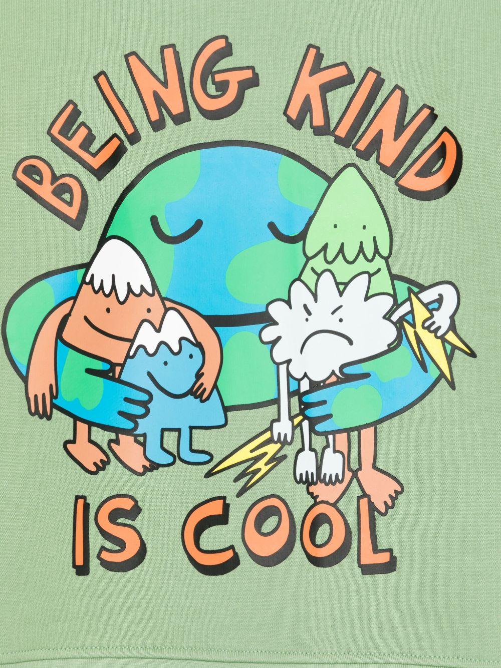 Felpa per bambino Stella McCartney Kids verde con stampa grafica - Rubino Kids