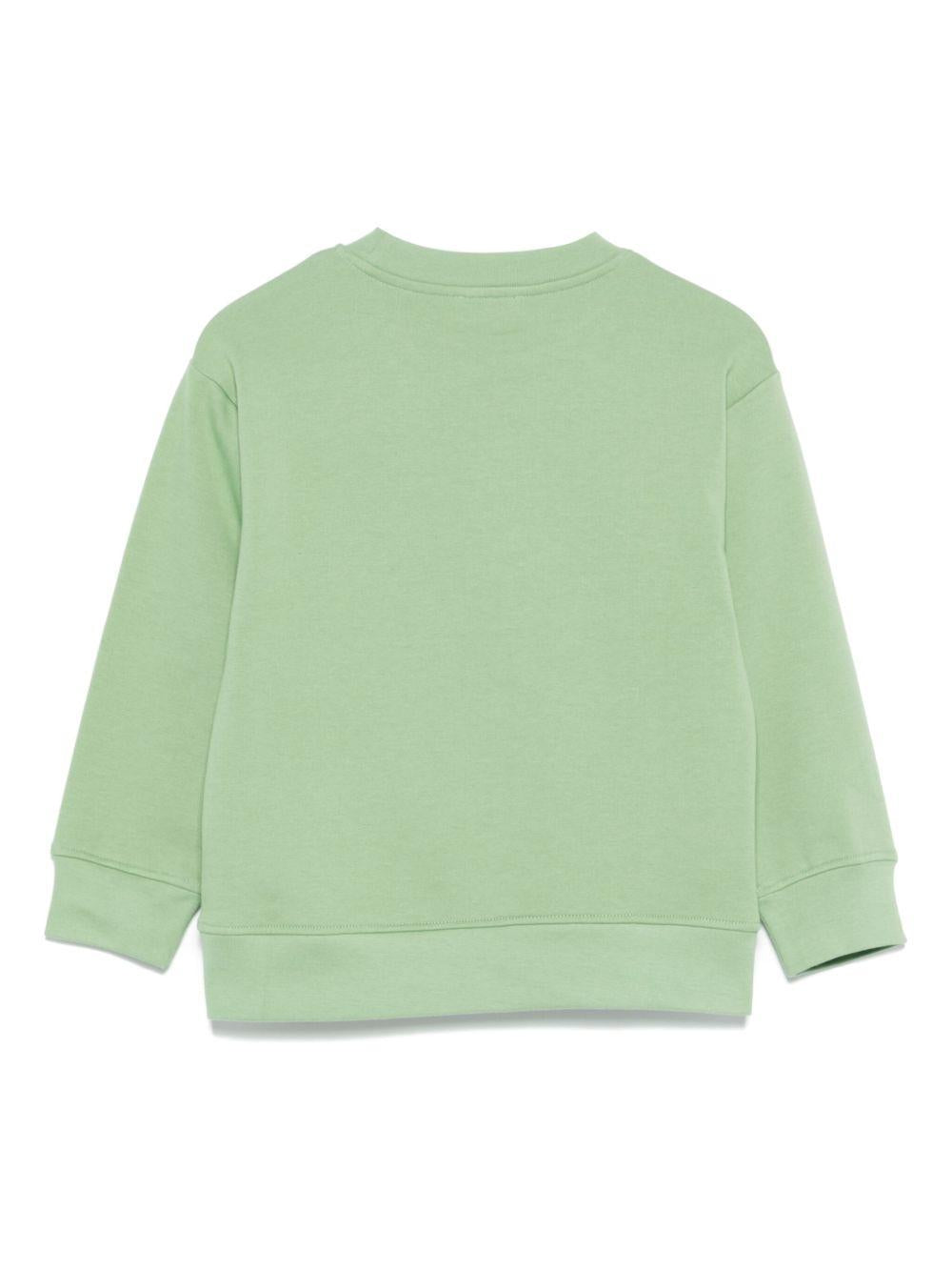 Felpa per bambino Stella McCartney Kids verde con stampa grafica - Rubino Kids