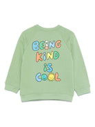Felpa per bambino Stella McCartney Kids verde con stampa grafica - Rubino Kids
