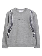 Felpa per bambino The Marc Jacobs Kids grigio con stampa grafica - Rubino Kids