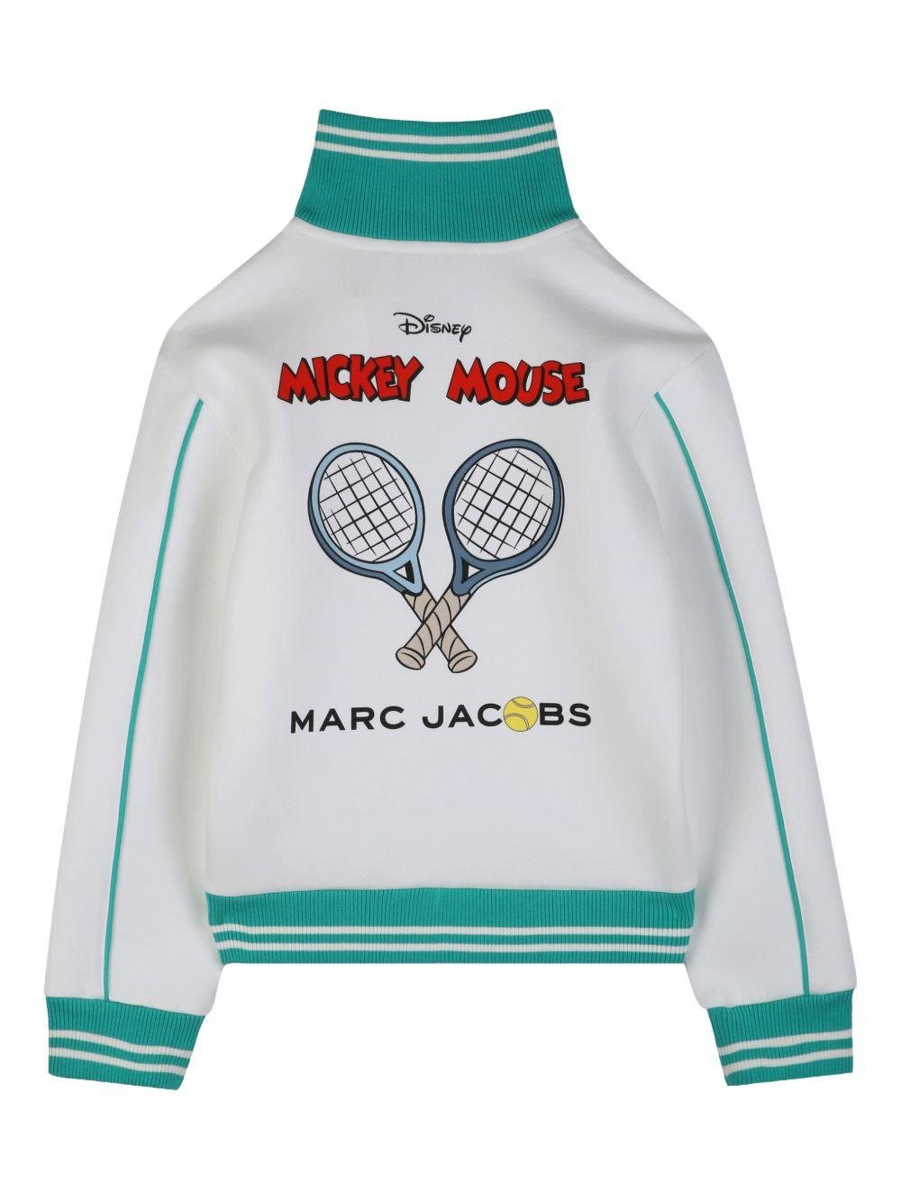 Felpa per bambino The Marc Jacobs Kids x Mickey Mouse bianco con zip - Rubino Kids