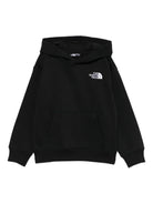 Felpa per bambino The North Face Kids nero con cappuccio con logo - Rubino Kids