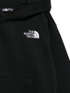 Felpa per bambino The North Face Kids nero con cappuccio con logo - Rubino Kids