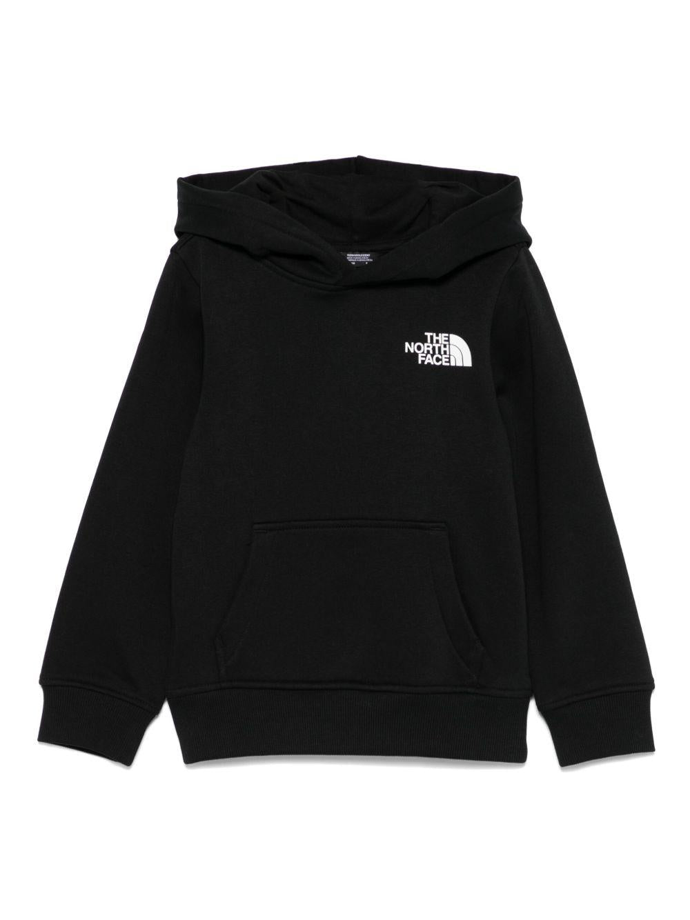 Felpa per bambino The North Face Kids nero con cappuccio - Rubino Kids