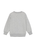 Felpa per bambino Versace Kids grigio con stampa Medusa - Rubino Kids