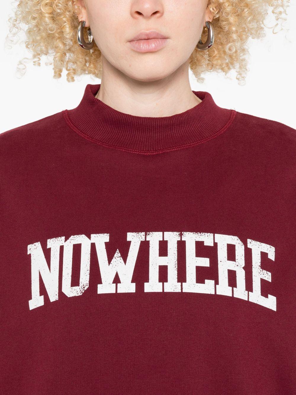 Felpa per donna The New Society rosso con stampa grafica - Rubino Kids